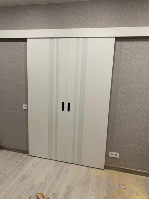 Раздвижная дверь QMG14 Дуб вайт